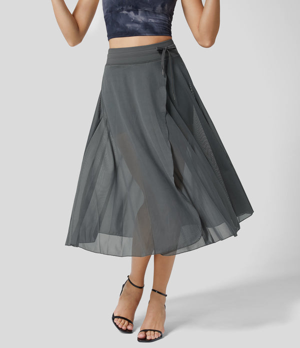 GINNY / DAY-TO-NIGHT MIDI SKIRT