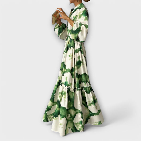 Melina | Flowing V-Neck Maxi Dress