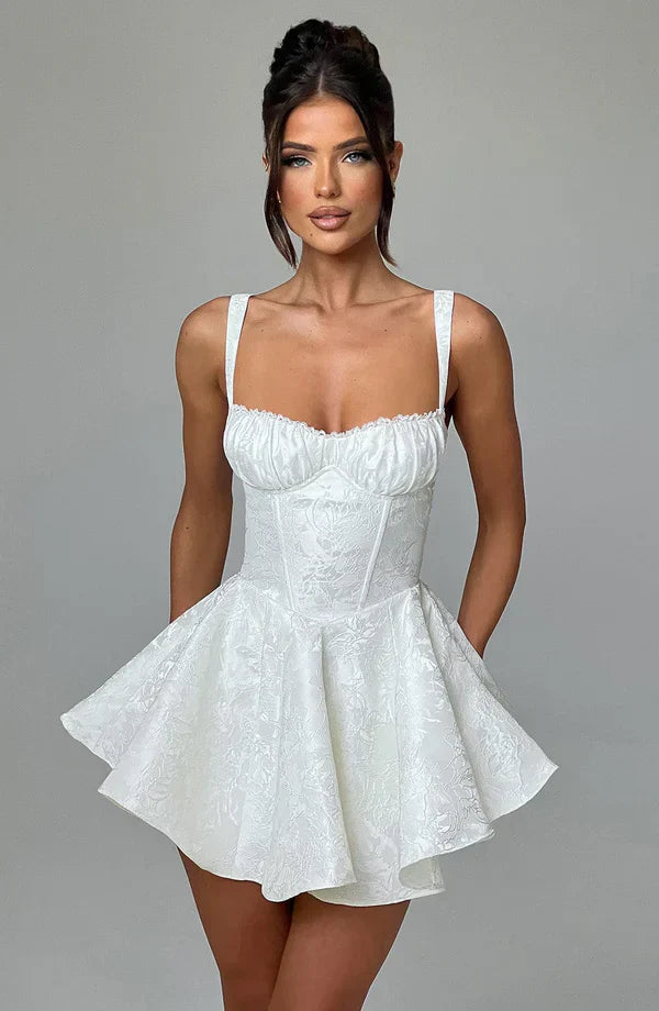 AMELIE MINI DRESS – IVORY